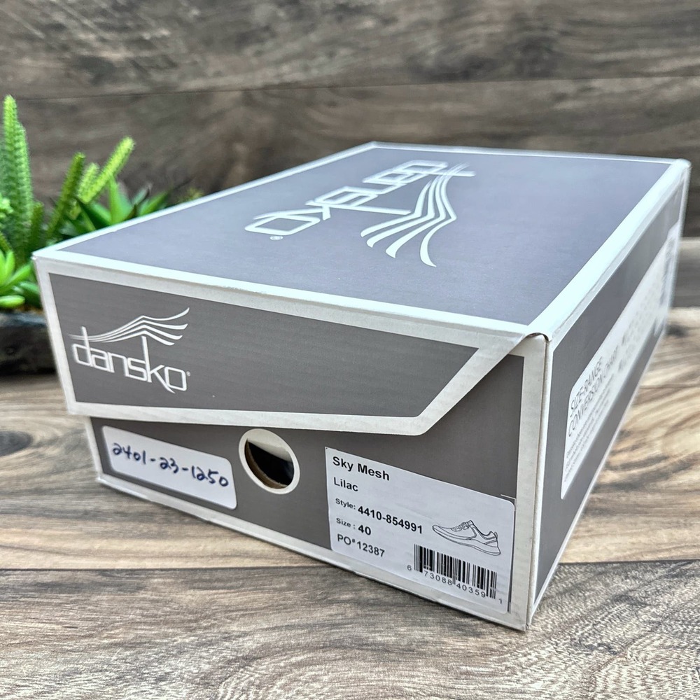 NIB Dansko Sky Mesh 40 9.5-10 Lilac Lace Up Walking Sneakers - Picture 11 of 12